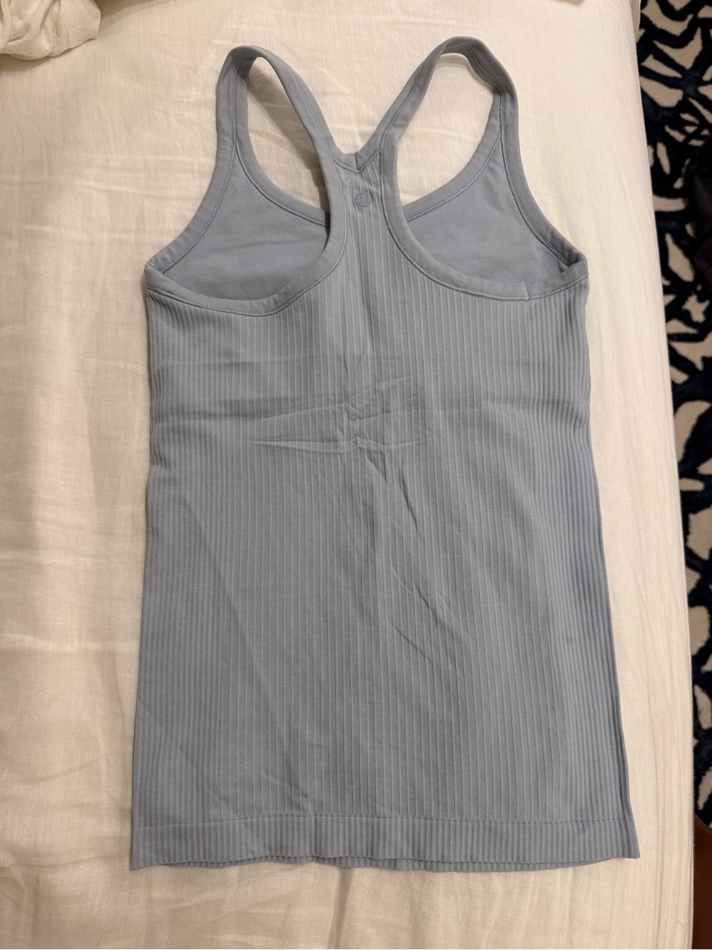 lululemon athletica Ribbed Racerback Tank - Light Blue - Picture 2 of 3